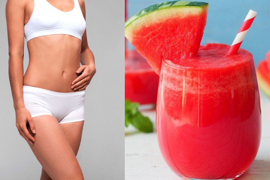 Thưởng thức nước ép dưa hấu thanh mát giúp duy trì vóc dáng và hỗ trợ giảm cân hiệu quả