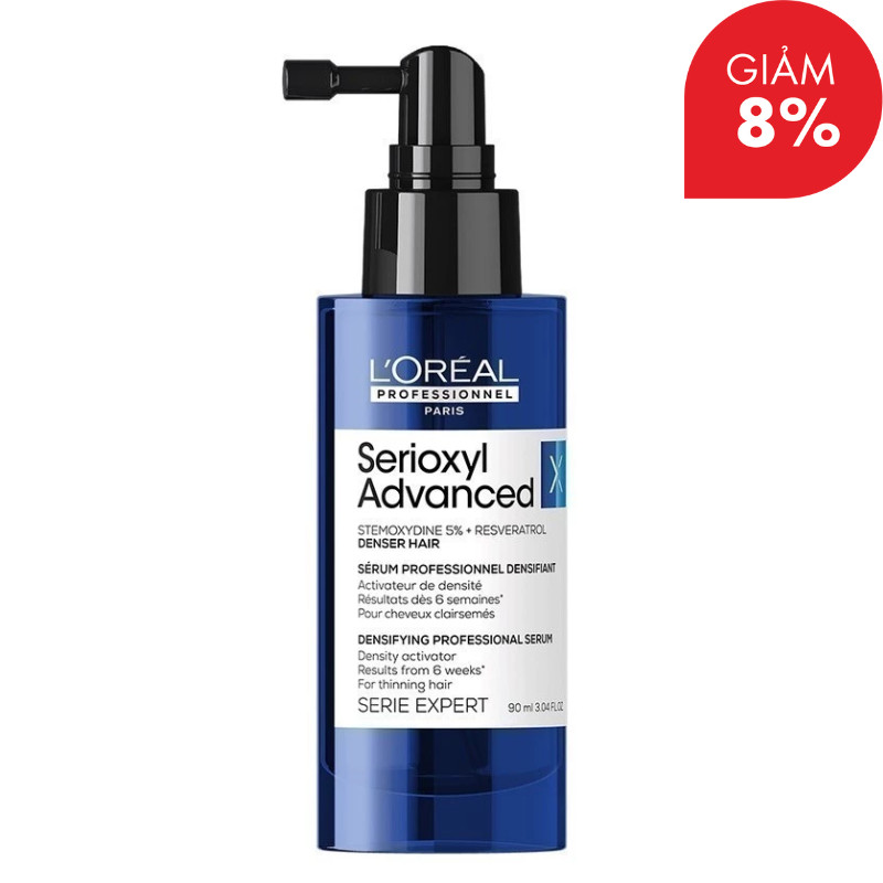 Tinh chất xịt mọc tóc L’Oréal Professionnel Serioxyl Advanced giúp kích thích mọc tóc và làm dày tóc
