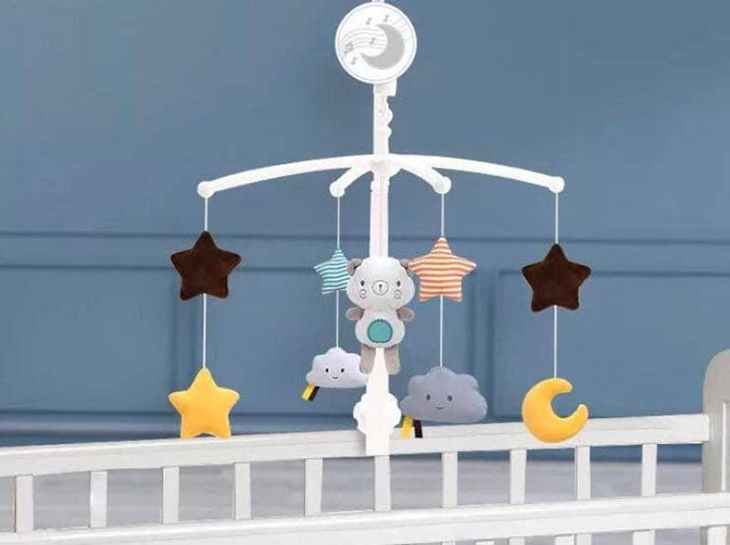 Đồ chơi treo nôi nhiều màu sắc, kích thích thị giác và thính giác cho bé sơ sinh