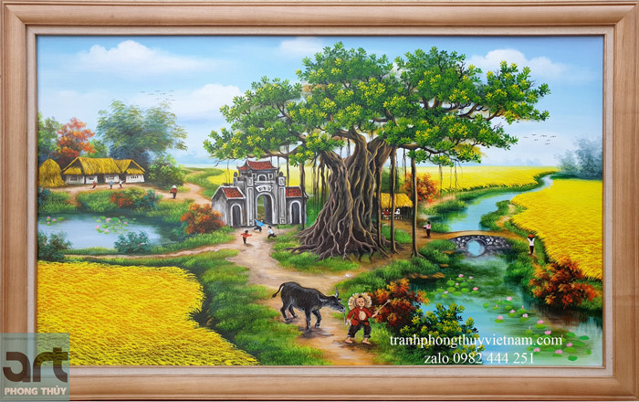 Tranh phong cảnh quê hương Việt Nam: Tuyệt tác trầm lắng