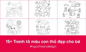 Tranh Tô Màu Con Thỏ Đẹp: Khơi Nguồn Sáng Tạo Cho Bé