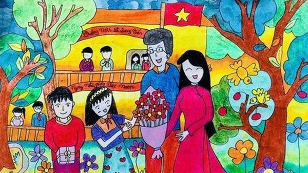 Tranh tri ân 20/11
