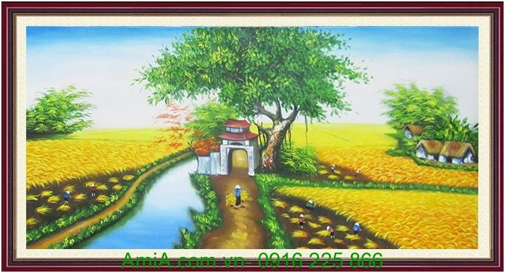 Tranh Vẽ Làng Quê Việt Nam Đơn Giản: Nét Đẹp Vượt Thời Gian