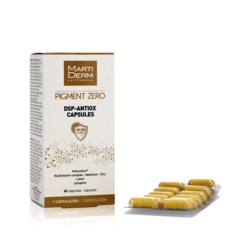 Viên uống MartiDerm Pigment Zero DSP Antiox Capsules tăng cường bảo vệ da khỏi tia UV, hoàn thiện hiệu quả dưỡng da mặt bằng sữa chua không đường.