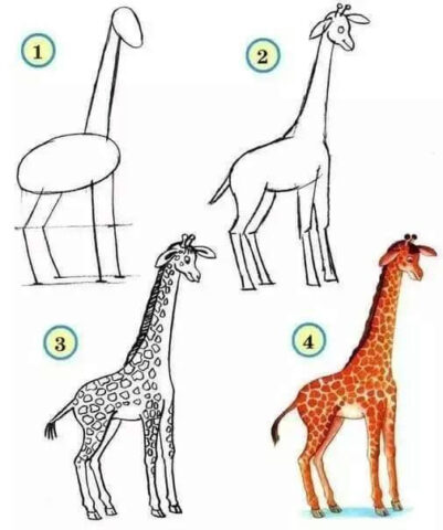 Vẽ cá vàng bơi lội đơn giản cho bé