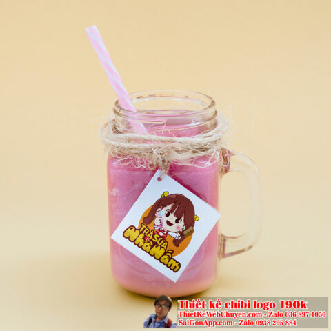 Vẽ chibi cô gái với đôi mắt to tròn và đồ ăn vặt