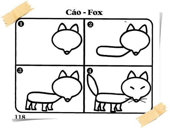 Vẽ hươu cao cổ đáng yêu cho bé
