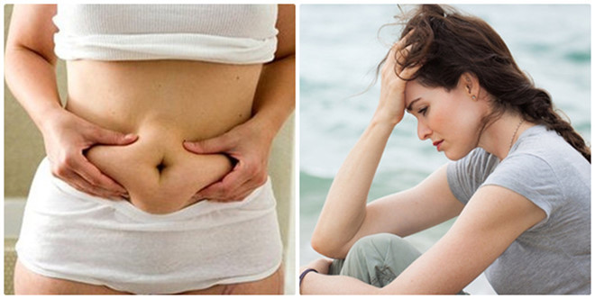 vóc dáng sau sinh, vòng eo chảy xệ sau sinh