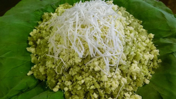 Xôi cốm xanh dẻo, thơm ngon - món ăn truyền thống dịp Trung thu
