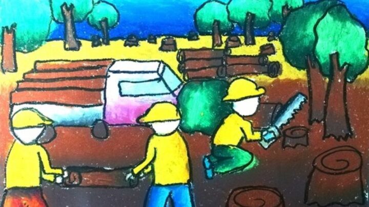 Tranh ảnh bảo vệ môi trường truyền tải thông điệp ý nghĩa cho học sinh