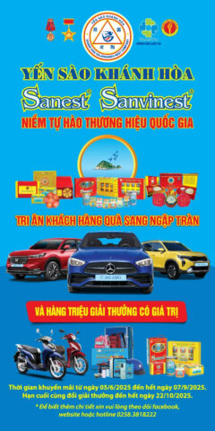 Yến Sào Khánh Hòa Sanest Sanvinest tri ân khách hàng bằng chương trình khuyến mãi lớn