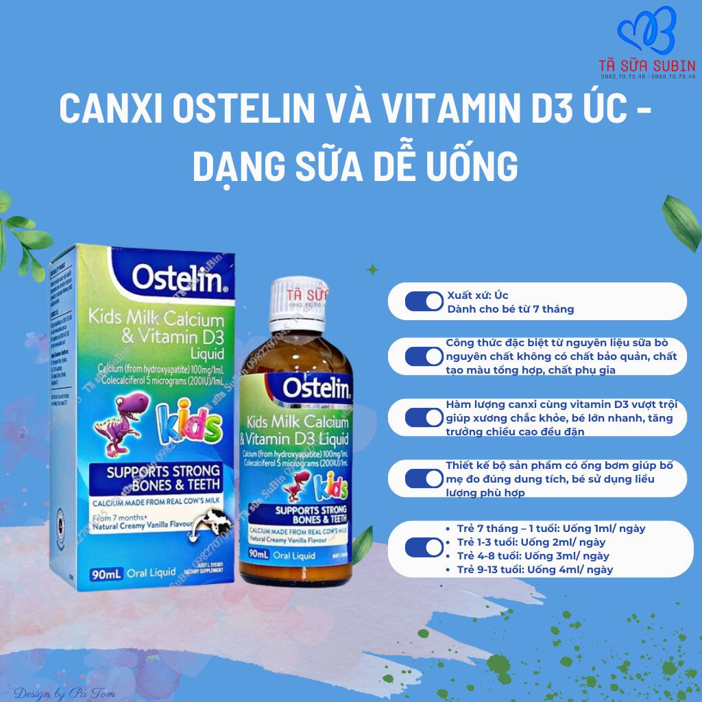 Bổ sung canxi và D3 cho bé: Hướng dẫn toàn diện