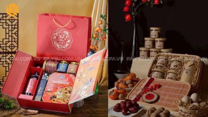 Tết đến nhà bạn gái nên mua gì: Giỏ quà Tết truyền thống lịch sự