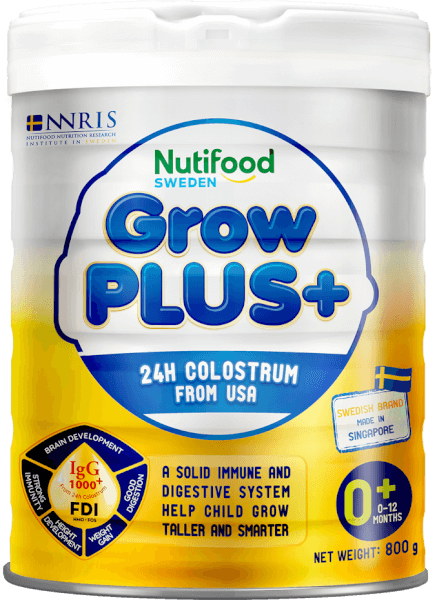 Sữa Grow Plus Sữa Non được bổ sung 100% sữa non 24h từ Mỹ, giúp bé tăng cường hệ miễn dịch