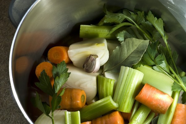 Các loại rau củ chuẩn bị cho nước dùng dashi cho bé ăn dặm