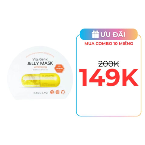 Mặt Nạ Banobagi Vita Genic Jelly Mask - Whitening Vàng