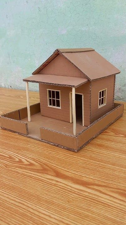 Học ngay cách làm nhà bằng thùng giấy dễ làm tại nhà cho bé