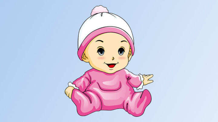 Tải hình ảnh em bé đáng yêu cười vector