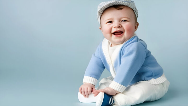 Ảnh em bé đáng yêu cười hồn nhiên xinh tươi