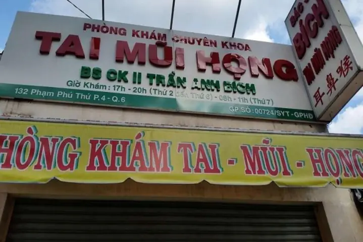 4Phòng khám tai mũi họng Quận 6 - BS. Trần Anh Bích