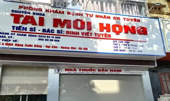 4Phòng khám tai mũi họng Linh Đàm - Phòng khám bác sĩ Đinh Viết Tuyên
