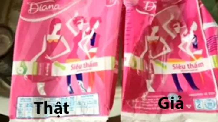 Cách nhận biết băng vệ sinh Diana thật giả Cách nhận biết băng vệ sinh Diana thật giả