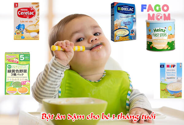 Bột ăn dặm cho bé 3 tháng: Chuyên gia dinh dưỡng khuyên dùng