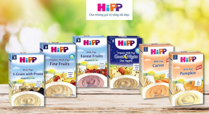 Bột ăn dặm Hipp cho bé 5 tháng