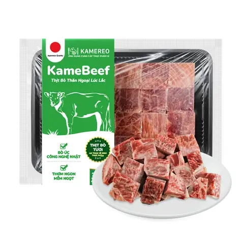 Thịt Bò Thăn Ngoại Đông Lạnh KameBeef Lúc Lắc 200g