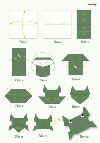 7. Cách gấp con cua origami mới lạ