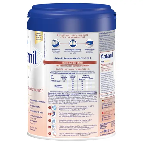 Các bước pha sữa Aptamil Profutura số 2 800g của Đức cho trẻ từ 6-12 tháng