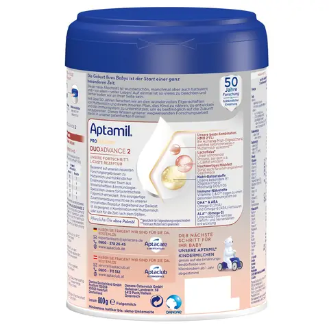 Công dụng nổi bật của sữa Aptamil Profutura số 2 800g của Đức cho trẻ từ 6-12 tháng