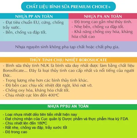 cách sử dụng bình sữa nuk cổ rộng