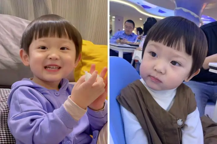 1.1 Kiểu tóc cho bé trai 3 tuổi có gương mặt tròn