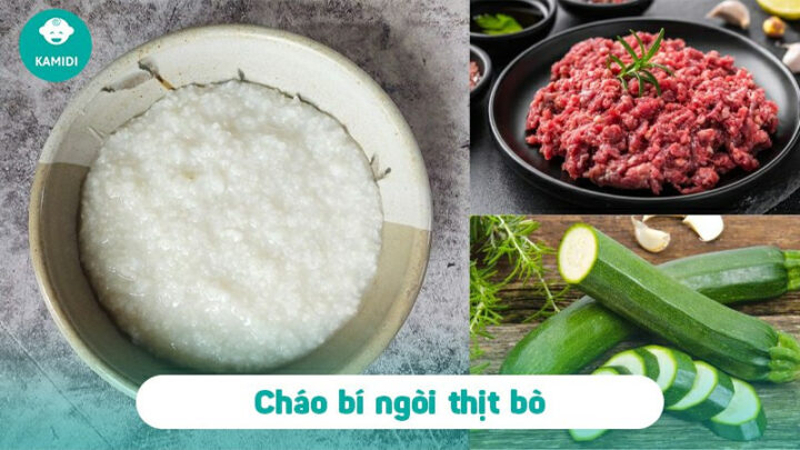 Cháo bí ngòi thịt bò