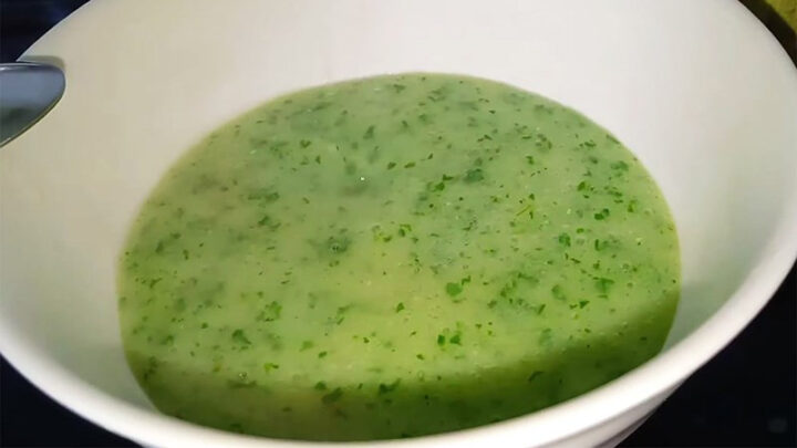 Cháo tôm rau cải ngọt