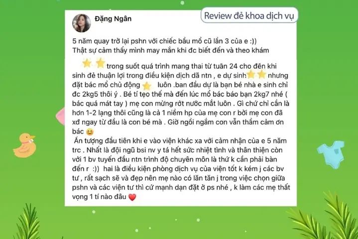 6Chia sẻ của mẹ từng sinh tại Bệnh viện Phụ sản Hà Nội