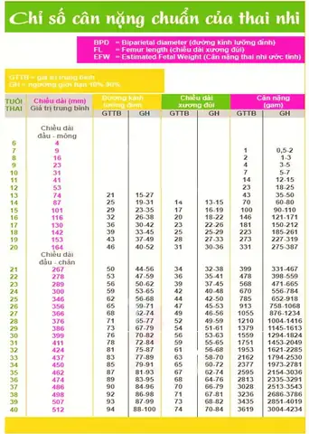 Chỉ số chiều dài xương đùi thai 16 tuần có ý nghĩa gì?