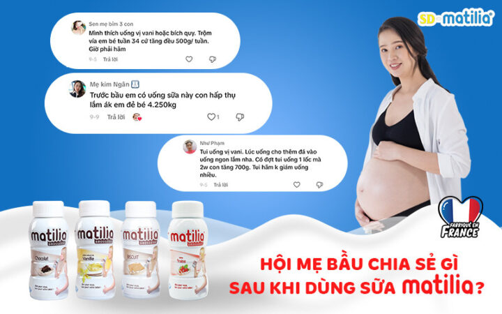 Đánh giá của mẹ bầu về sữa Matilia