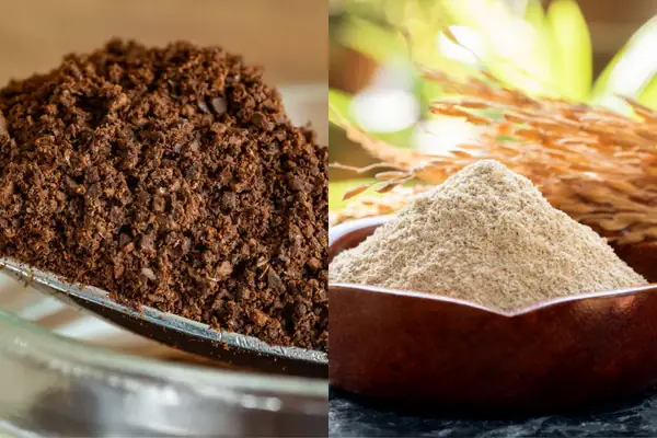 1.2. Coffee grounds and rice bran
