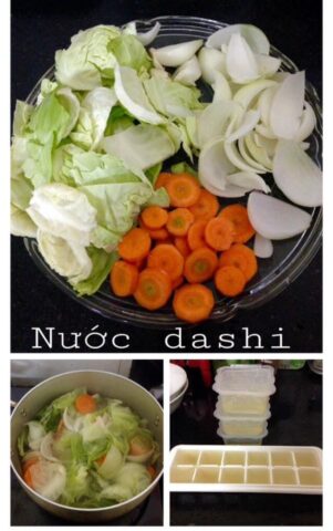 Nước dùng dashi trong nồi