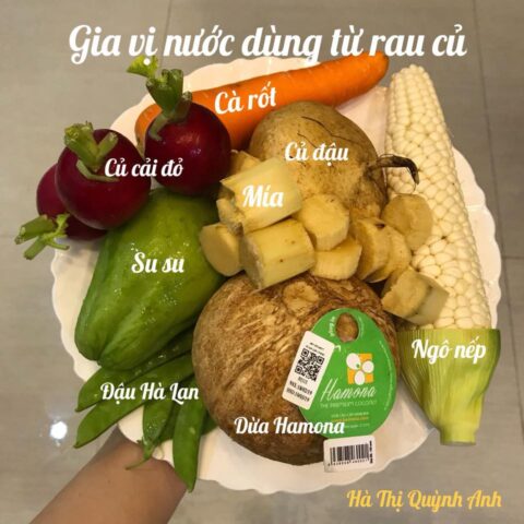 Trữ đông dashi trong hộp nhỏ
