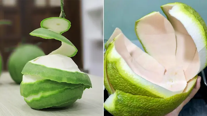 1. Cách sơ chế vỏ bưởichăm sóc tóc
