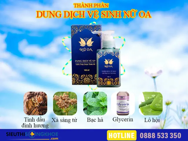 Thành phần của dung dịch vệ sinh Nữ Oa