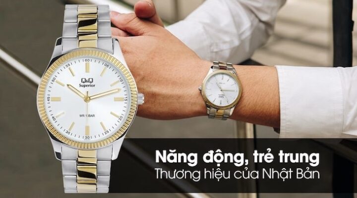 Đồng hồ Q&Q 40 mm Nam S294J401Y có tính kháng nước và vẻ trẻ trung, lịch lãm