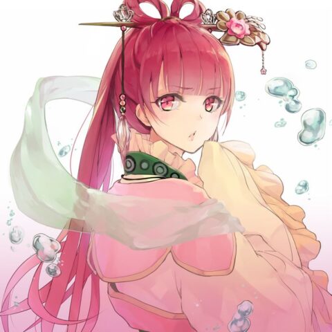 Hình ảnh anime cô công chúa cổ trang đầy quyến rũ
