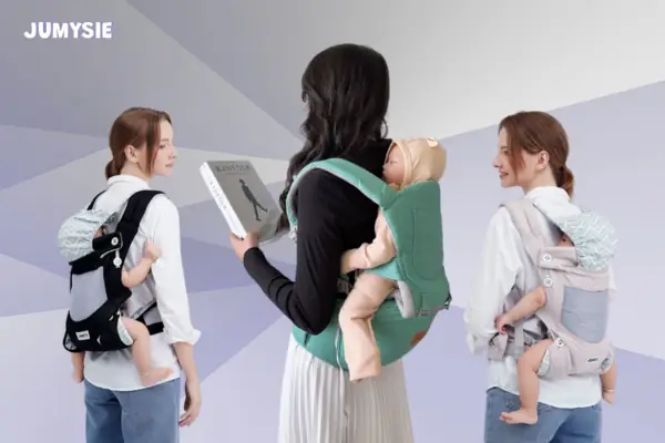 Tư thế bế sau lưng - Cách sử dụng địu 6 tư thế