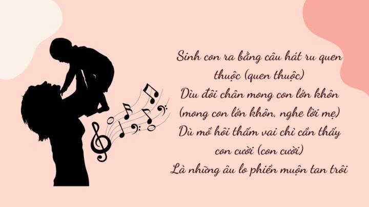 Mẹ và con vui đùa, những khoảnh khắc đẹp để nghe những bài hát về mẹ