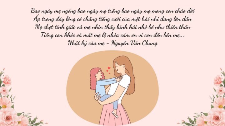 Người mẹ ôm con, cảm xúc dâng trào khi nghe những bài hát về mẹ