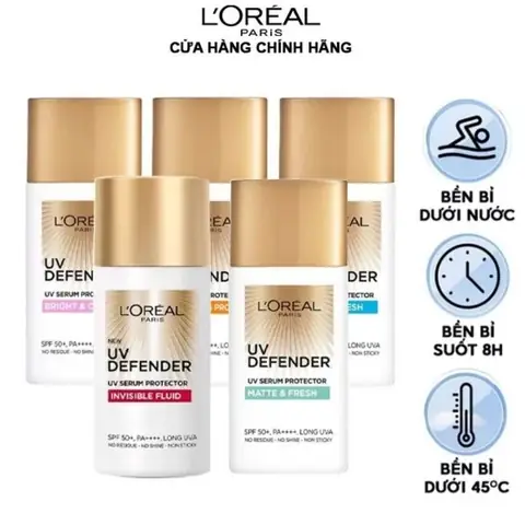 4.1. Kem Chống Nắng L'oreal UV Defender UV Serum Protector Invisible Fluid